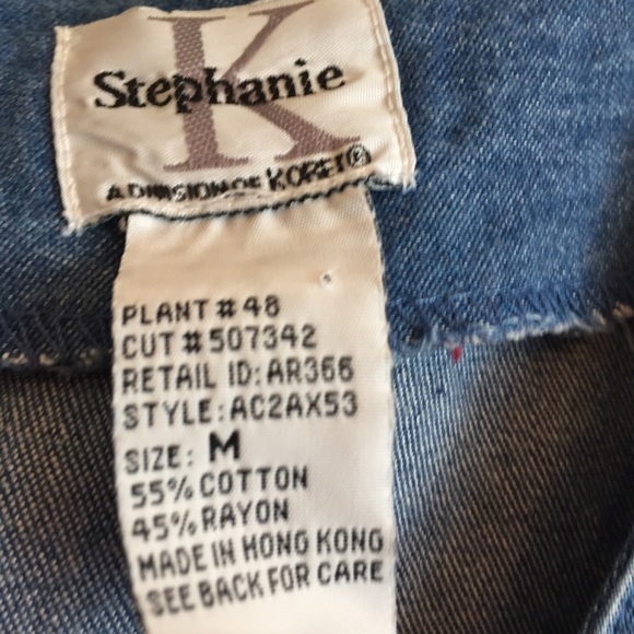 Vintage Woman’s M Lightweight Denim Button front - Picture 6 of 8